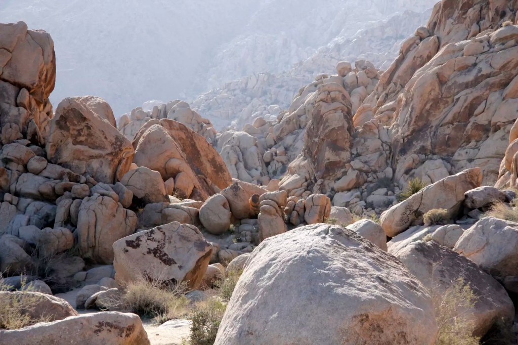 Crazy rock formations at Joshua Tree.