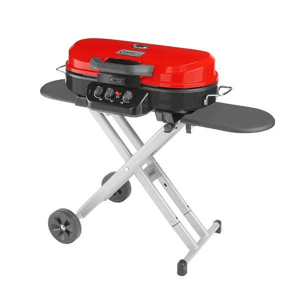 Coleman RoadTrip 285 is a versatile portable camping grill with interchangeable cooktops - allows for different types of cooking styles in a small form-factor.