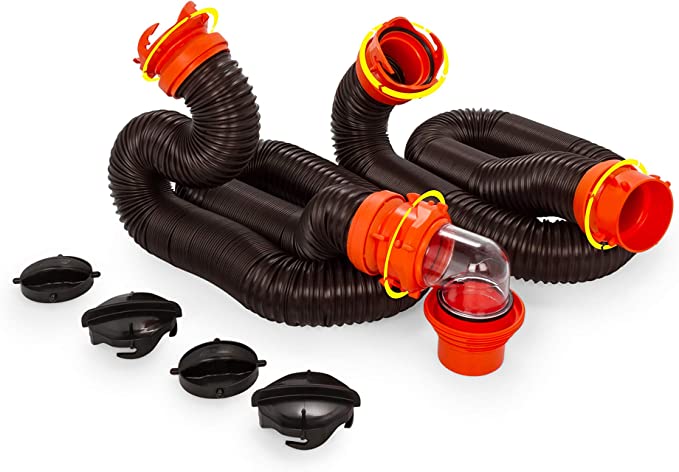 You'll need a good set of sewer hoses to dump your RV waste out.